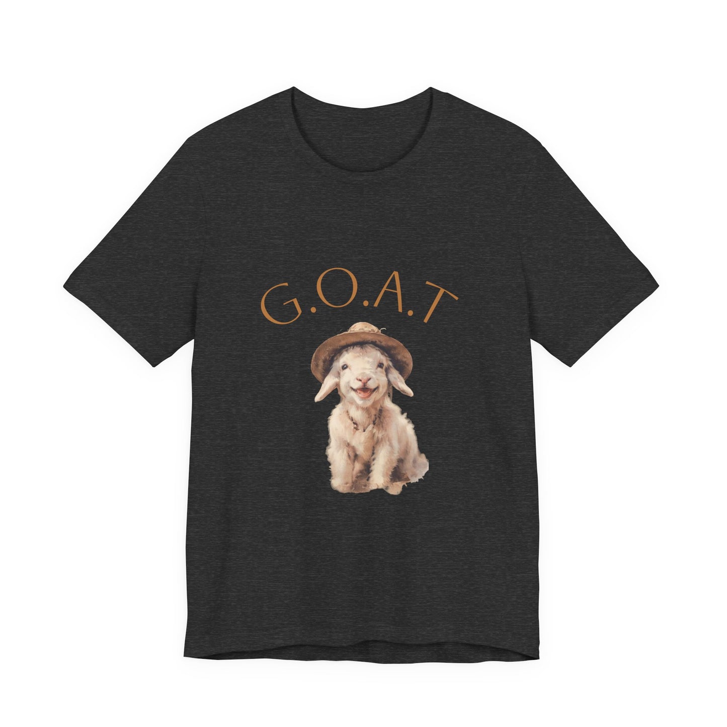 GOAT Short Sleeve Tee - Funny Goat Shirt, Pet Lover Gift, Animal Tee, Cute Casual Wear, Gift for Animal Lovers