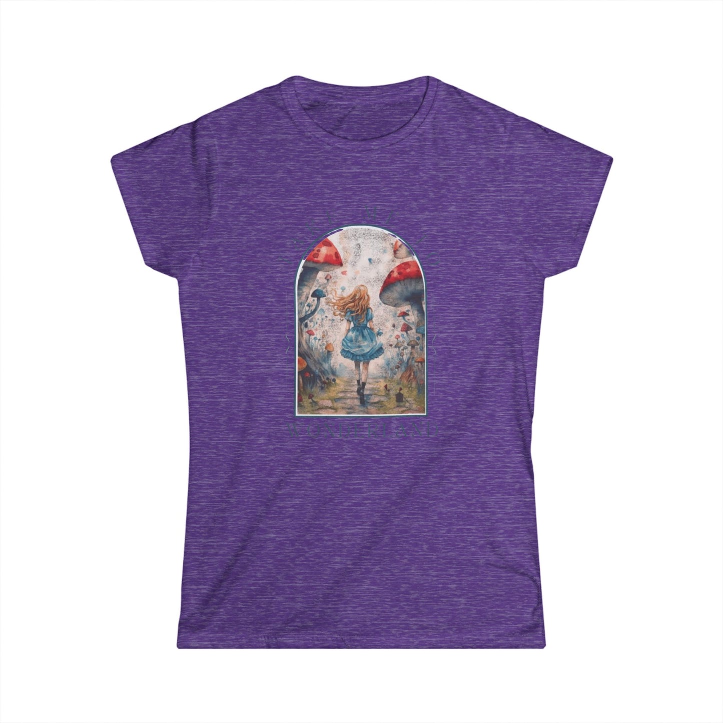 Whimsical Wonderland Women's Tee, Comfortable Graphic Shirt, Alice in Wonderland Themed Top, Cute Gift for Book Lovers, Casual Chic Style