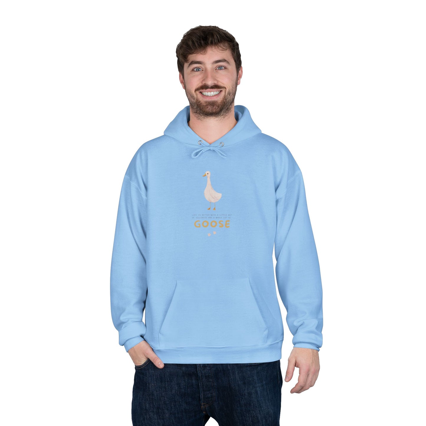 Eco-Friendly Goose Pullover Hoodie | Comfortable & Stylish Sweatshirt for Goose Lovers, Eco-Conscious Gifts, Casual Wear, Unisex Apparel