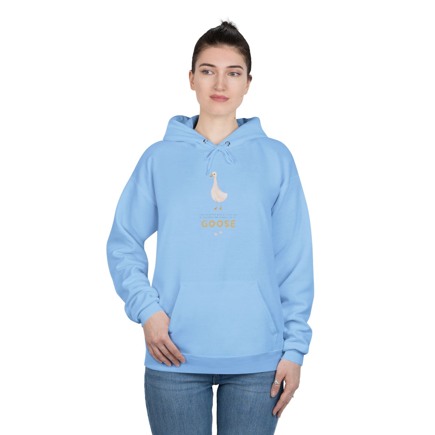 Eco-Friendly Goose Pullover Hoodie | Comfortable & Stylish Sweatshirt for Goose Lovers, Eco-Conscious Gifts, Casual Wear, Unisex Apparel