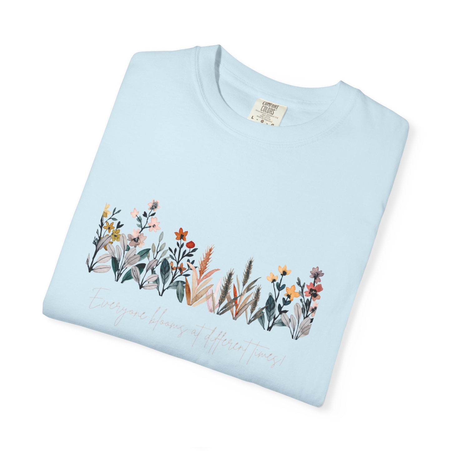 Floral Garden Unisex T-shirt, Botanical Tee, Gift for Nature Lovers, Casual Everyday Wear, Eco-Friendly Fashion, Spring Summer Outfit