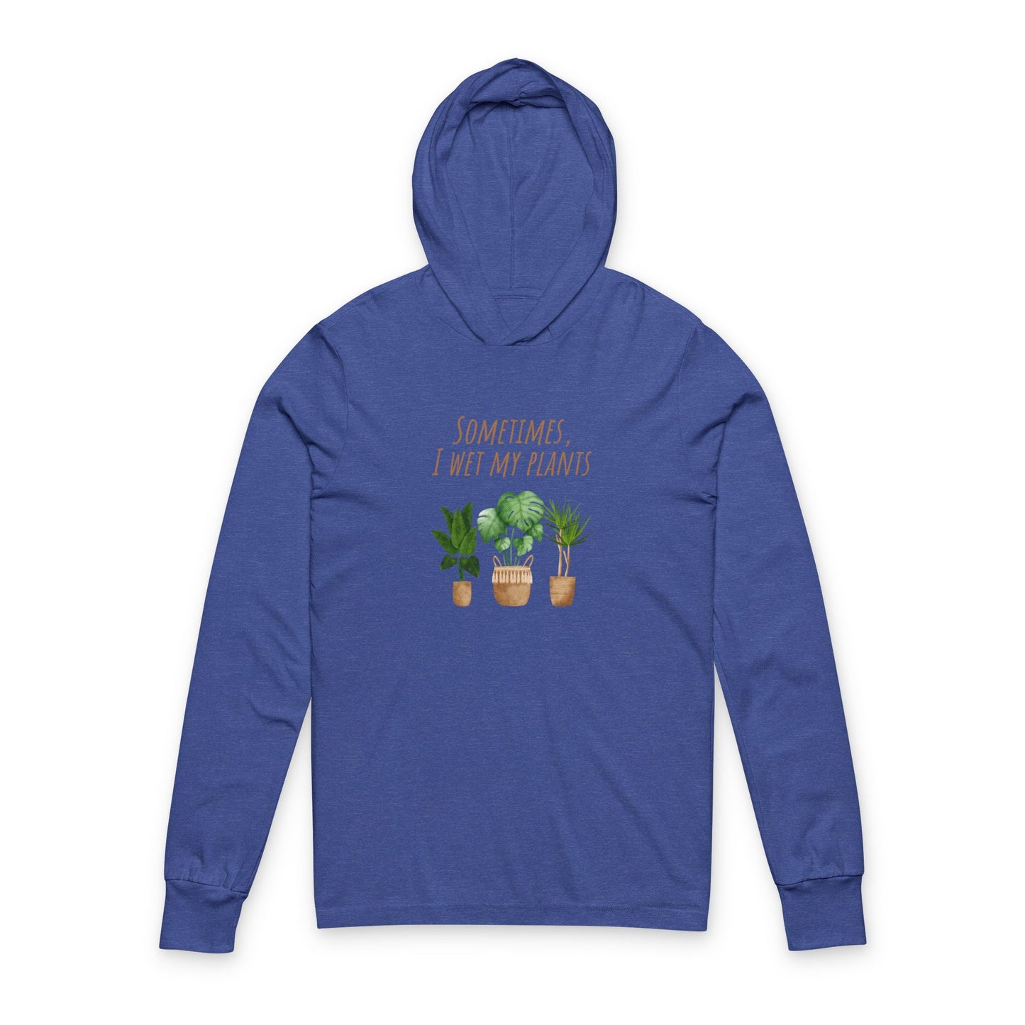 Plant Lover's Unisex Hooded Long Sleeve Tee, Perfect Gift for Gardeners, Cozy Everyday Wear, Plant Enthusiast Apparel, Sustainable Fashion