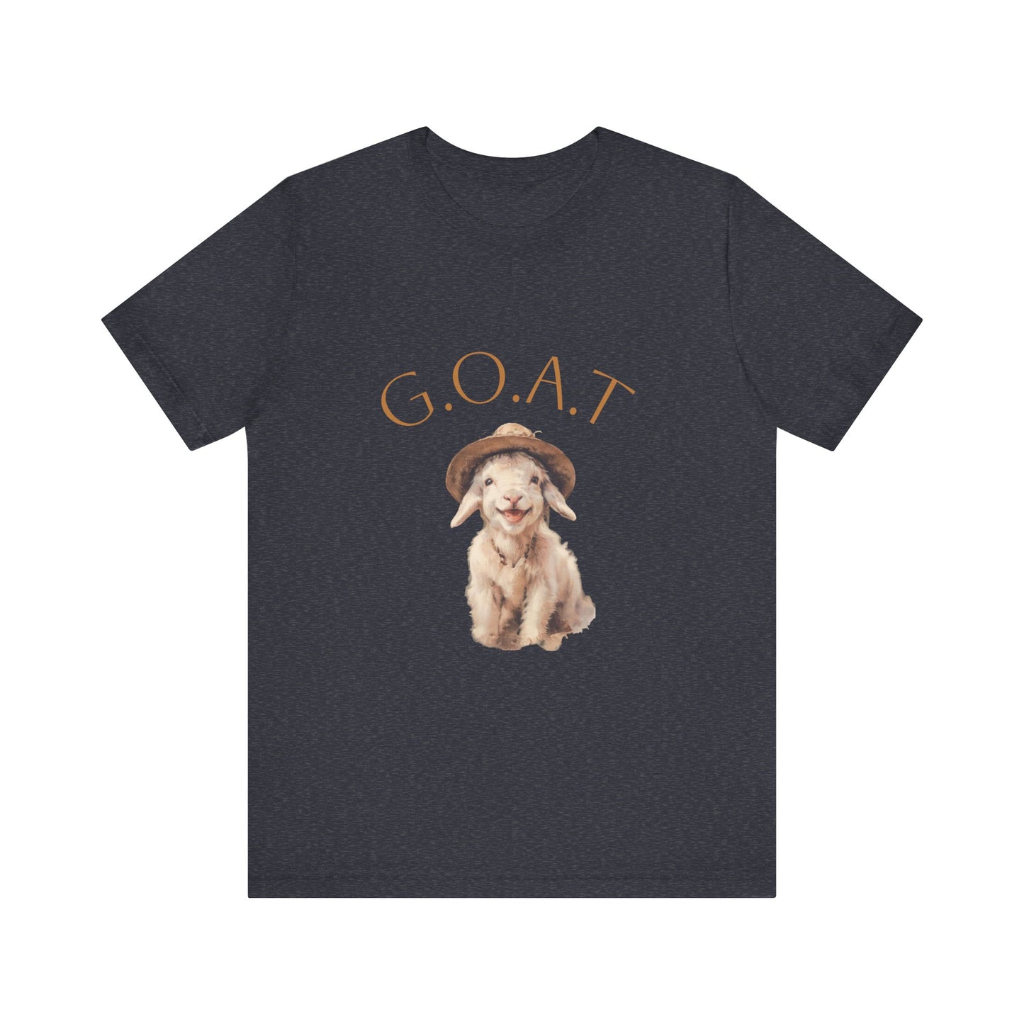 GOAT Short Sleeve Tee - Funny Goat Shirt, Pet Lover Gift, Animal Tee, Cute Casual Wear, Gift for Animal Lovers