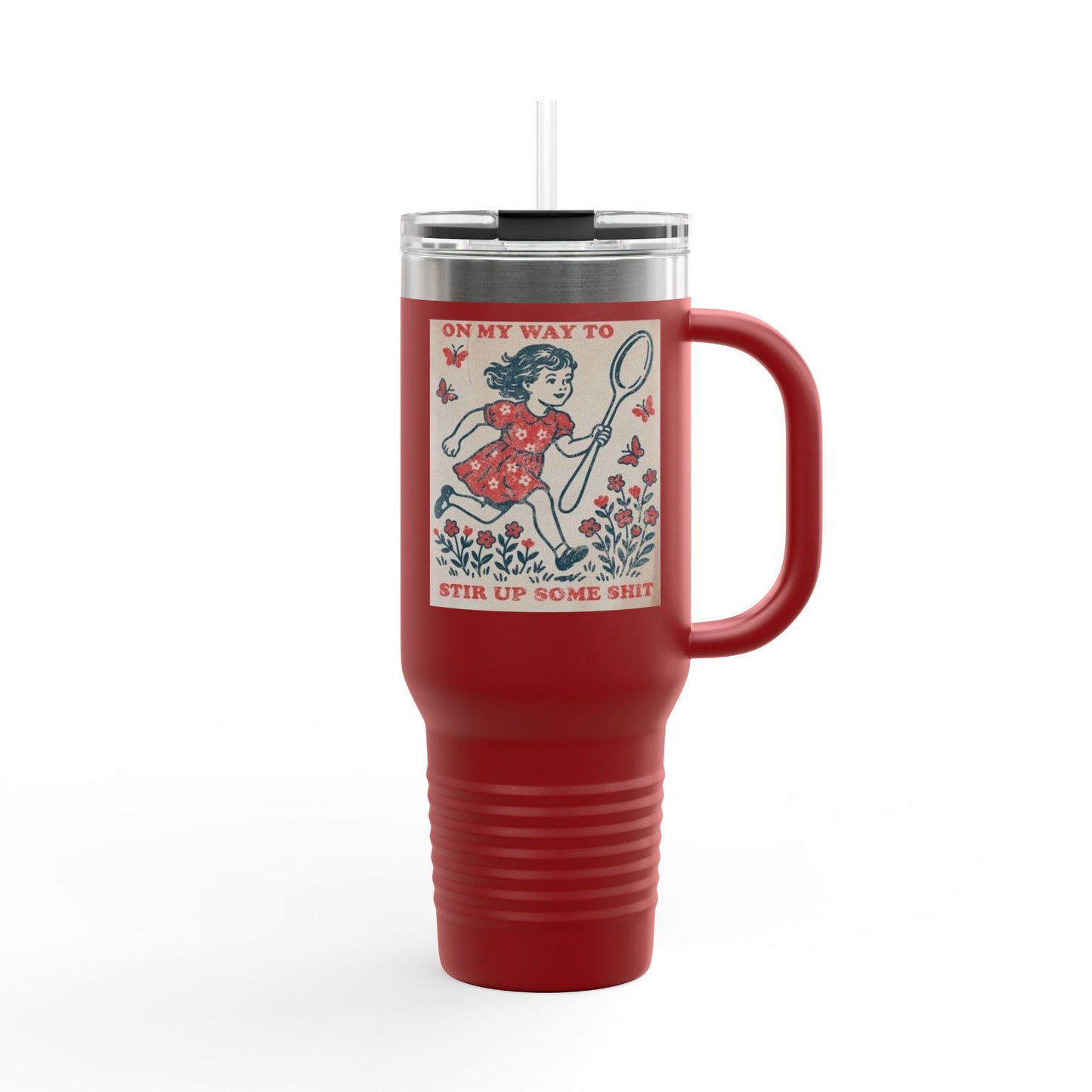 Vintage-Inspired Insulated Travel Mug, 40oz - Perfect for Coffee Lovers, Outdoor Adventures, and Unique Gifts, Water Bottle, [...]
