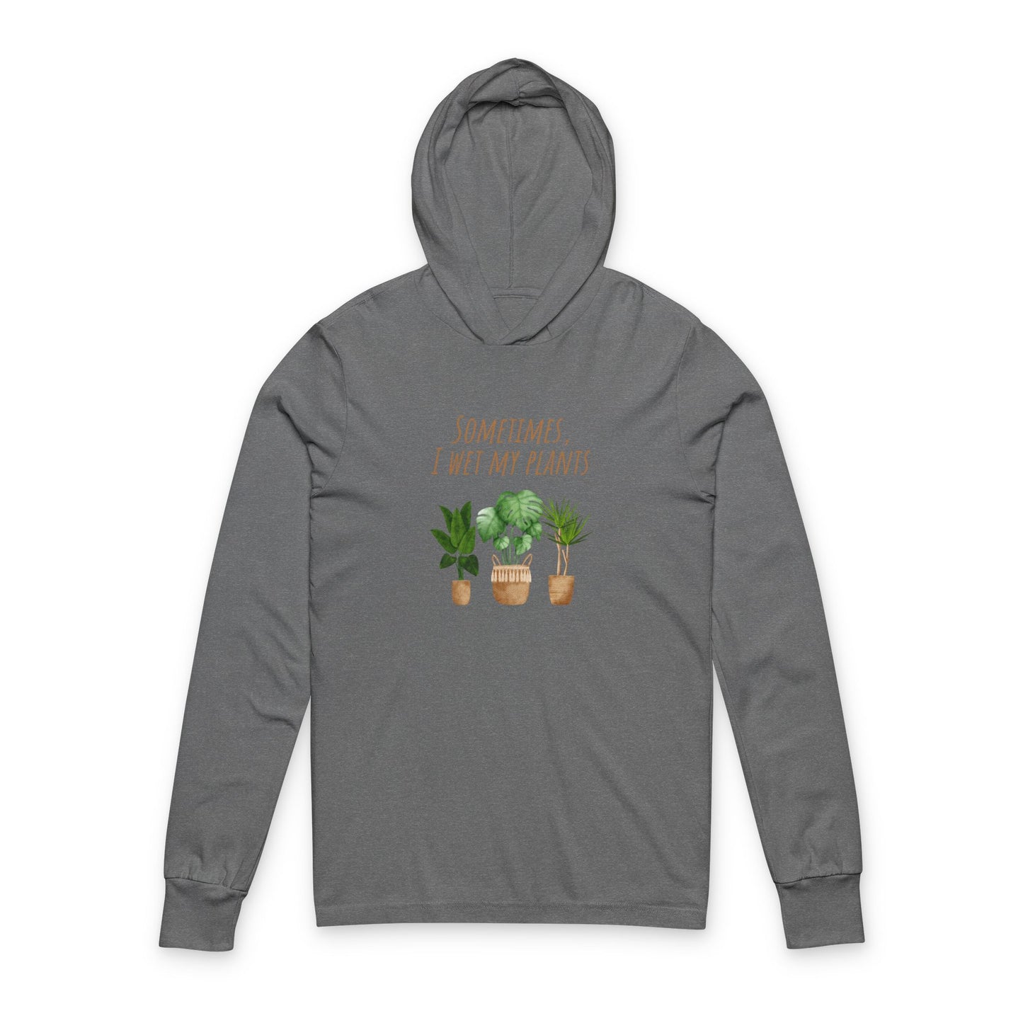 Plant Lover's Unisex Hooded Long Sleeve Tee, Perfect Gift for Gardeners, Cozy Everyday Wear, Plant Enthusiast Apparel, Sustainable Fashion