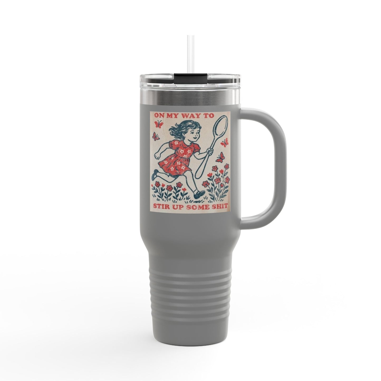 Vintage-Inspired Insulated Travel Mug, 40oz - Perfect for Coffee Lovers, Outdoor Adventures, and Unique Gifts, Water Bottle, [...]