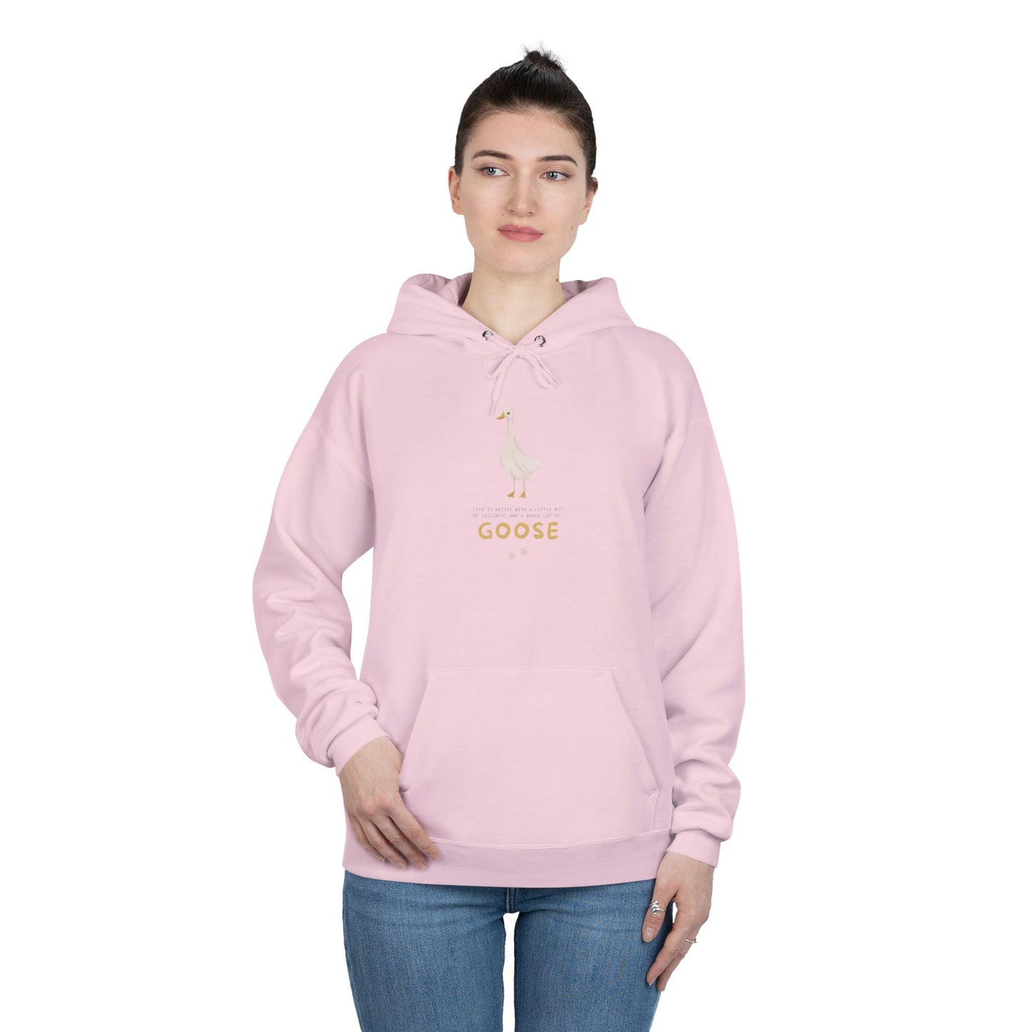 Eco-Friendly Goose Pullover Hoodie | Comfortable & Stylish Sweatshirt for Goose Lovers, Eco-Conscious Gifts, Casual Wear, Unisex Apparel