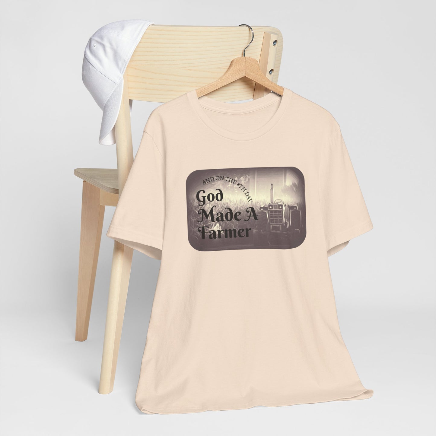 God Made a Farmer Tee, Unisex Jersey Tee, Gift for Farmers, Country Lifestyle Shirt, Inspirational Quote T-Shirt, Farm Life Apparel