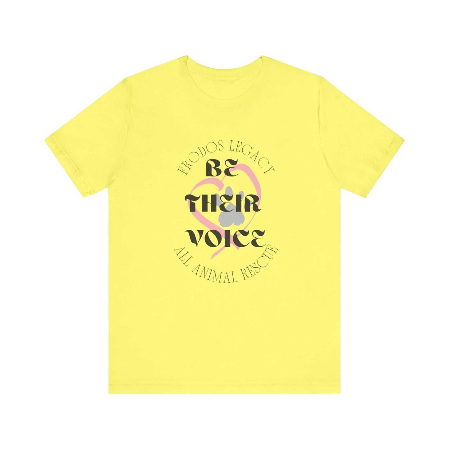 Unisex Animal Rescue Tee, Be Their Voice, Animal Welfare Shirt, Eco-Friendly Fashion, Thoughtful Gift for Animal Lovers