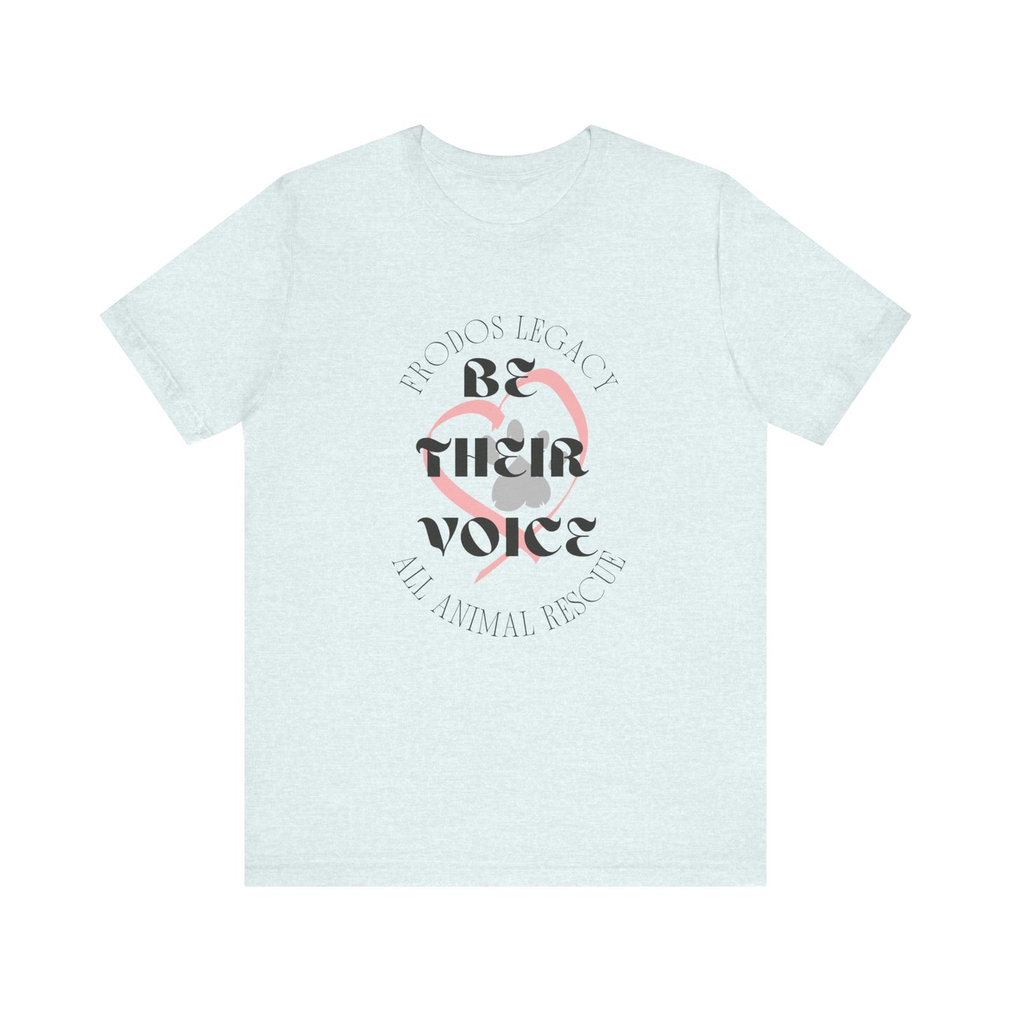 Unisex Animal Rescue Tee, Be Their Voice, Animal Welfare Shirt, Eco-Friendly Fashion, Thoughtful Gift for Animal Lovers
