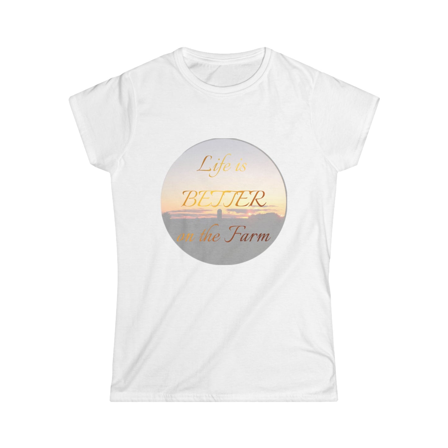 Life is Better on the Farm Women's Softstyle Tee, Farm Life Shirt, Gift for Farmers, Country Living Apparel, Cute Farm Tee, Nature Lover Top