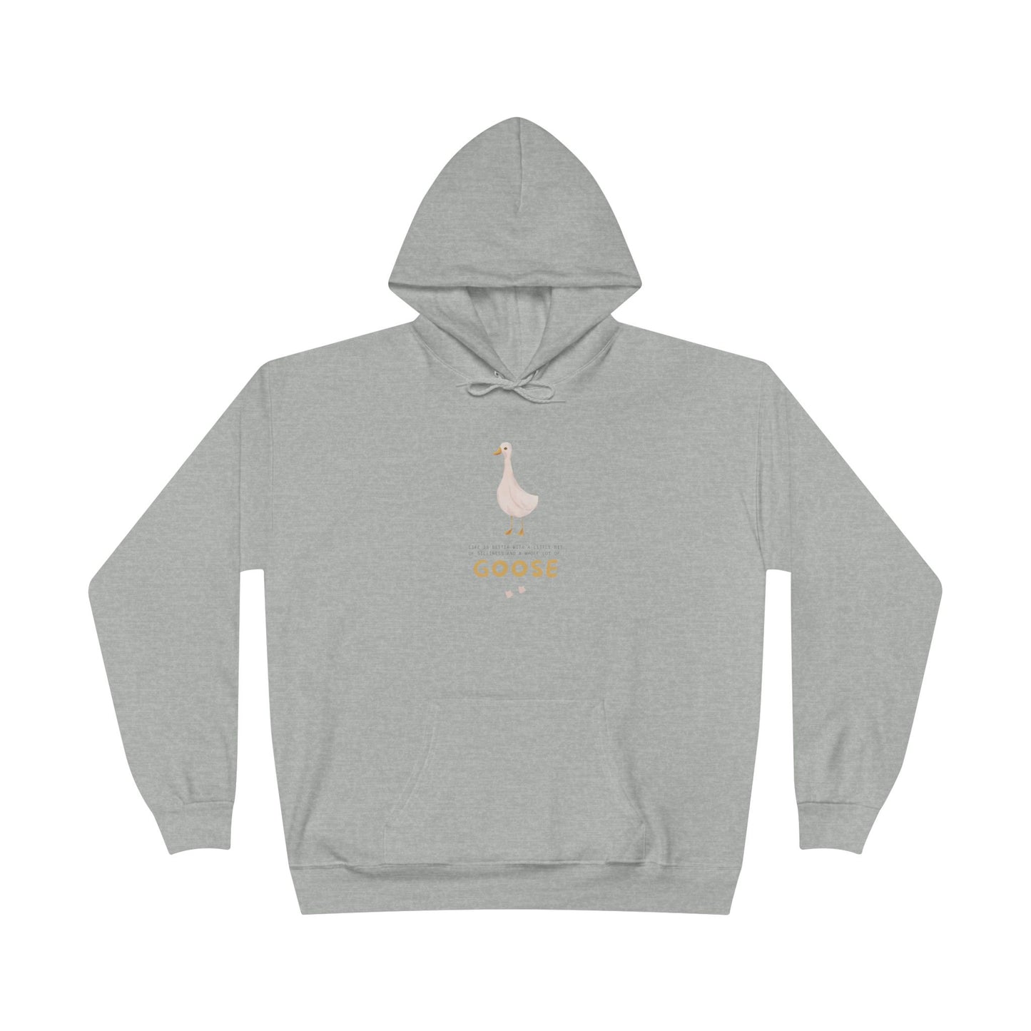 Eco-Friendly Goose Pullover Hoodie | Comfortable & Stylish Sweatshirt for Goose Lovers, Eco-Conscious Gifts, Casual Wear, Unisex Apparel