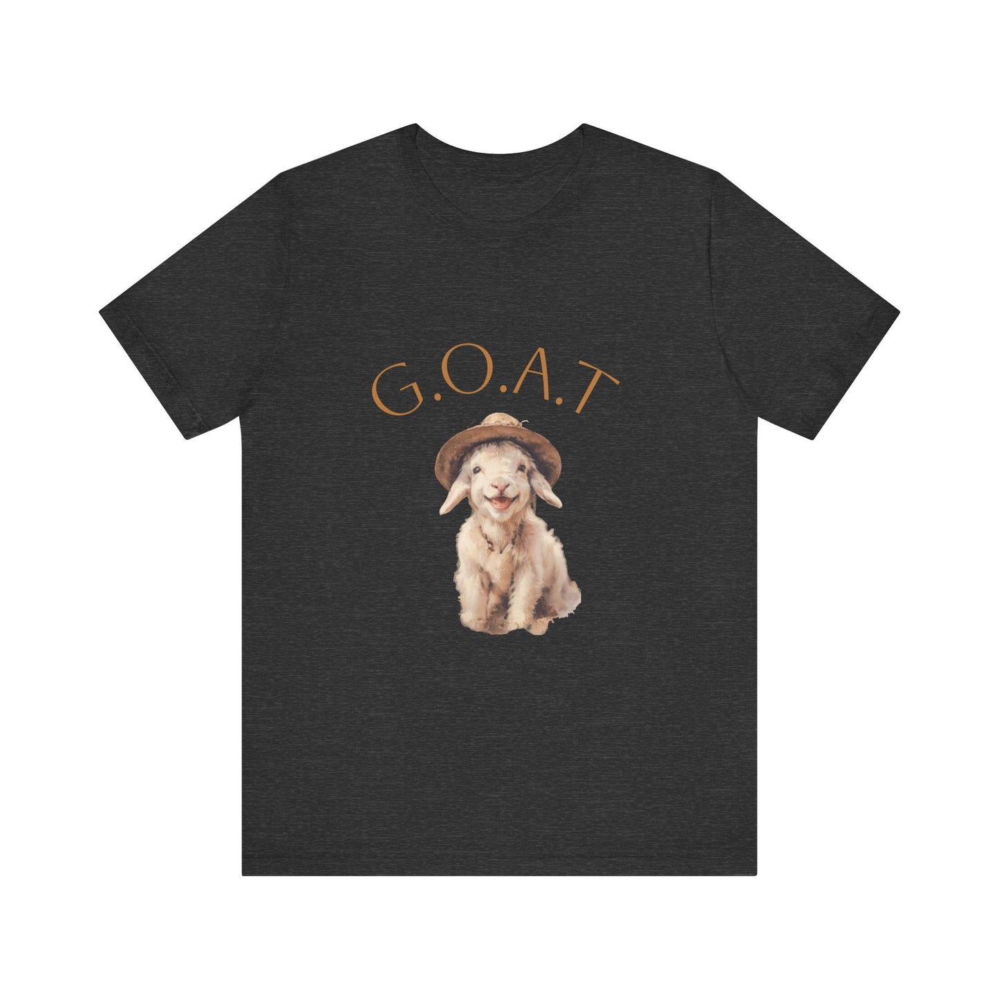 GOAT Short Sleeve Tee - Funny Goat Shirt, Pet Lover Gift, Animal Tee, Cute Casual Wear, Gift for Animal Lovers