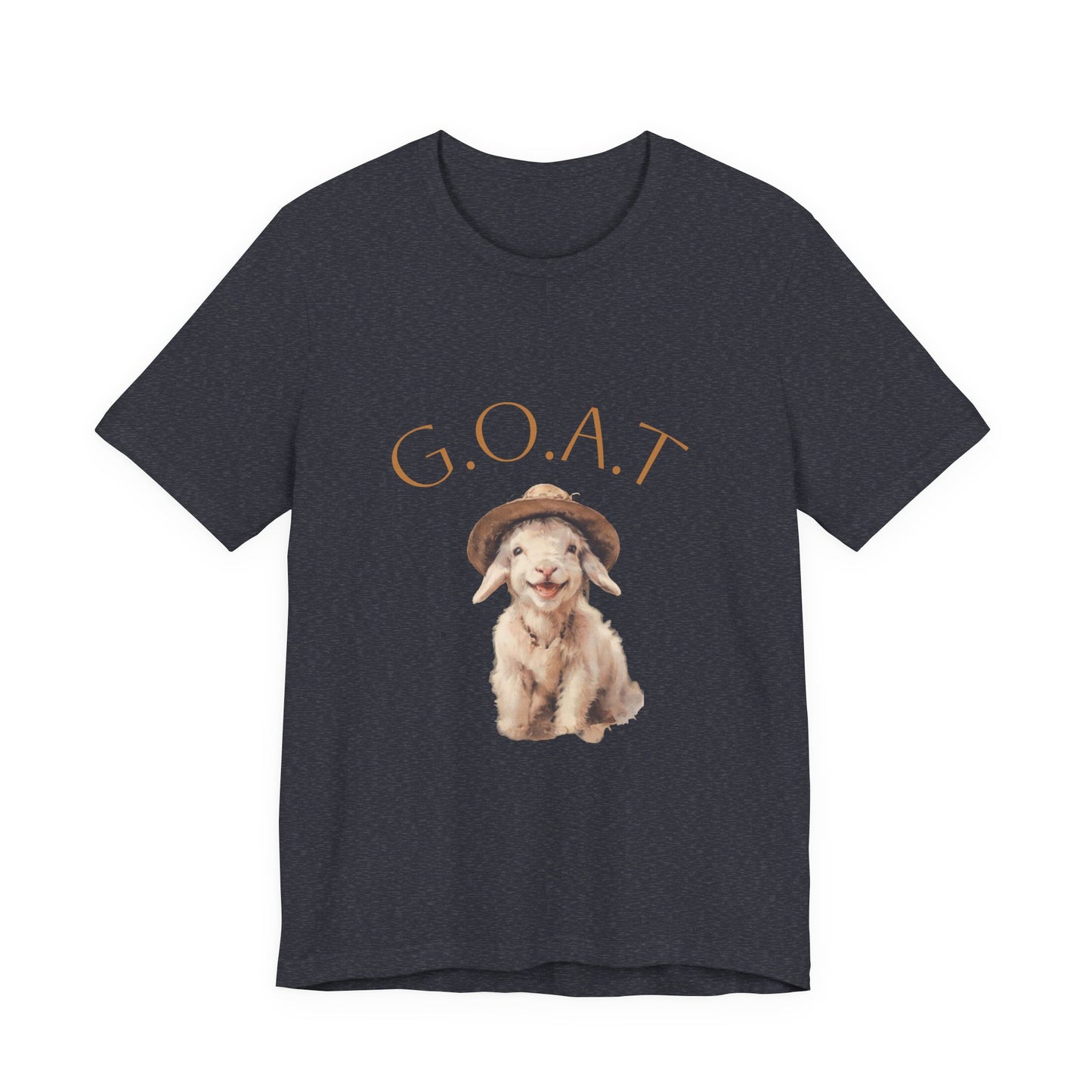 GOAT Short Sleeve Tee - Funny Goat Shirt, Pet Lover Gift, Animal Tee, Cute Casual Wear, Gift for Animal Lovers