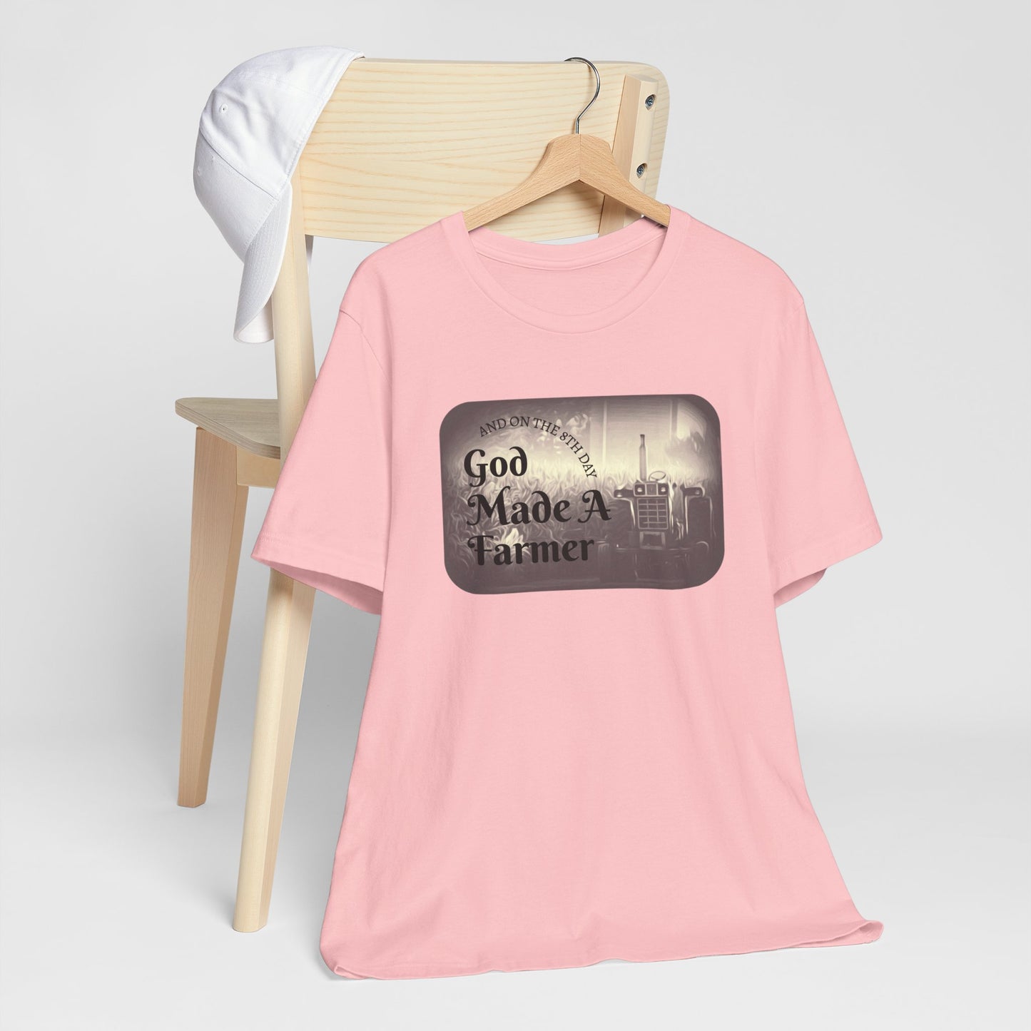 God Made a Farmer Tee, Unisex Jersey Tee, Gift for Farmers, Country Lifestyle Shirt, Inspirational Quote T-Shirt, Farm Life Apparel