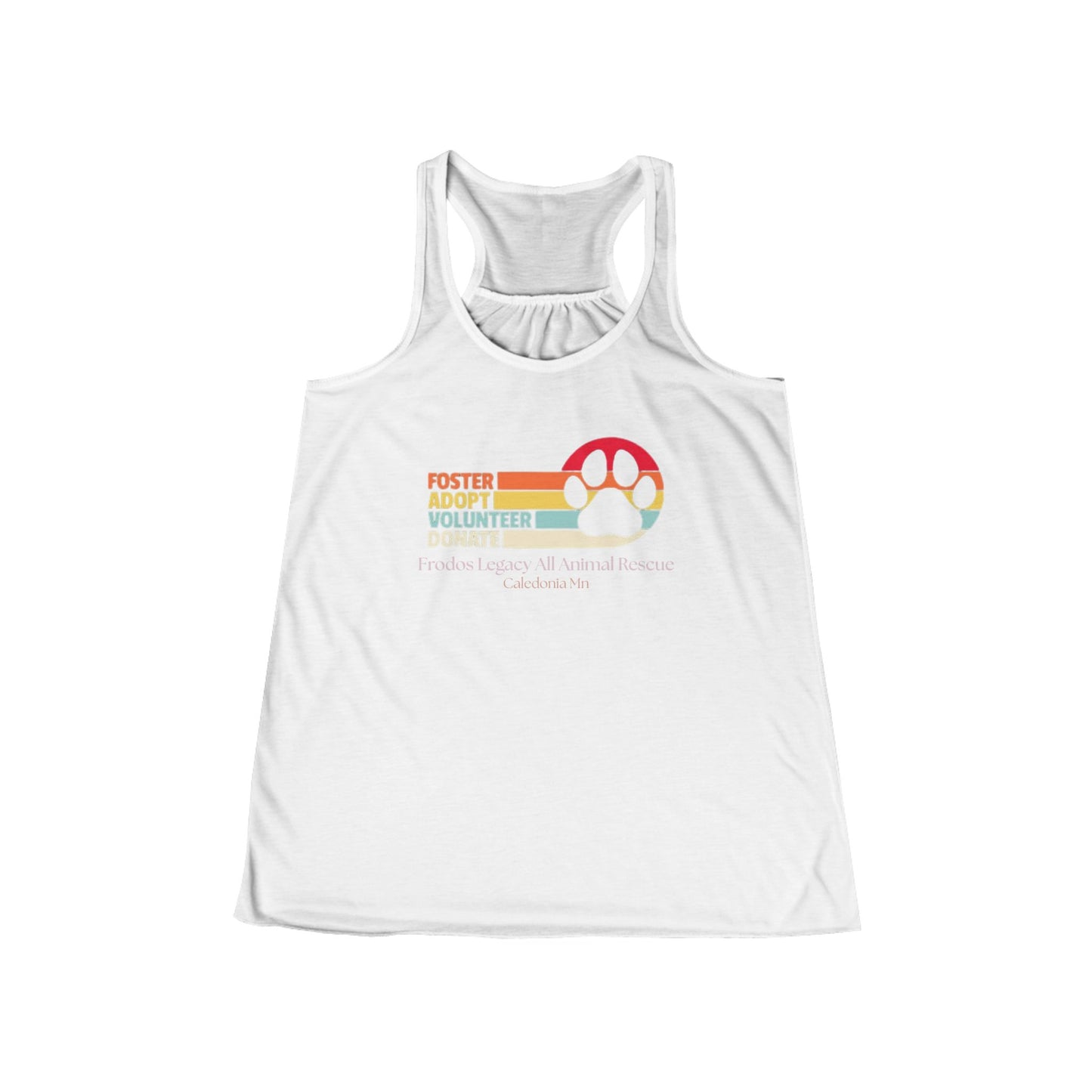 Foster Adopt Volunteer Racerback Tank, Animal Rescue Apparel, Gifts for Dog Lovers, Cute Summer Top, Support Animal Welfare