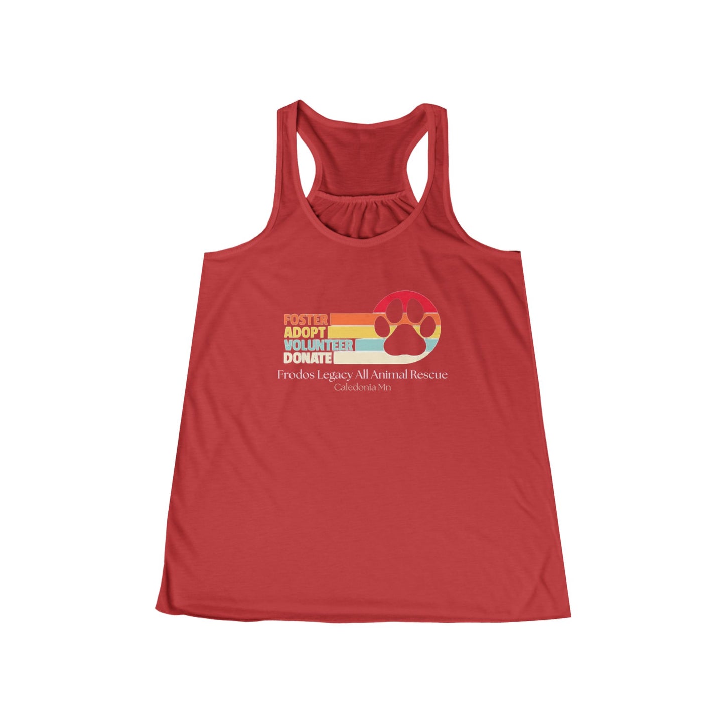 Foster Adopt Volunteer Racerback Tank, Animal Rescue Apparel, Gifts for Dog Lovers, Cute Summer Top, Support Animal Welfare