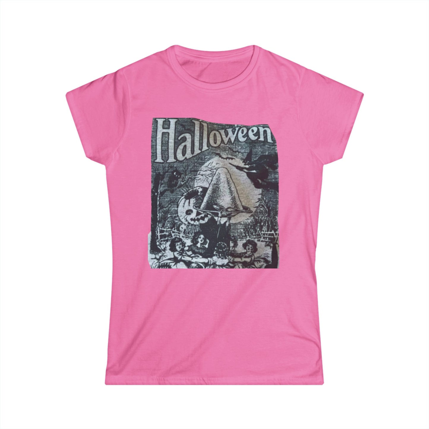 Halloween Vintage Women's Softstyle Tee, Spooky Shirt, Fall Fashion, Halloween Costume, October Celebration, Gifts for Her