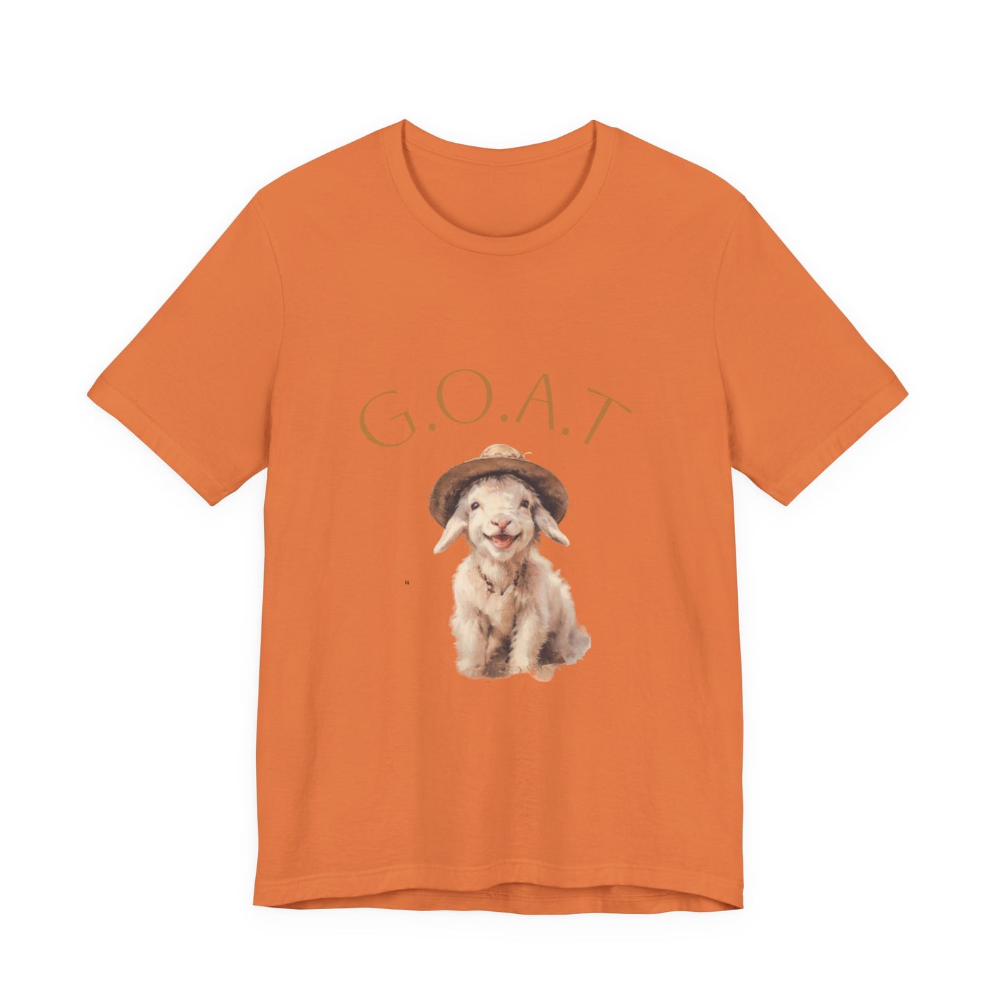 GOAT Short Sleeve Tee - Funny Goat Shirt, Pet Lover Gift, Animal Tee, Cute Casual Wear, Gift for Animal Lovers