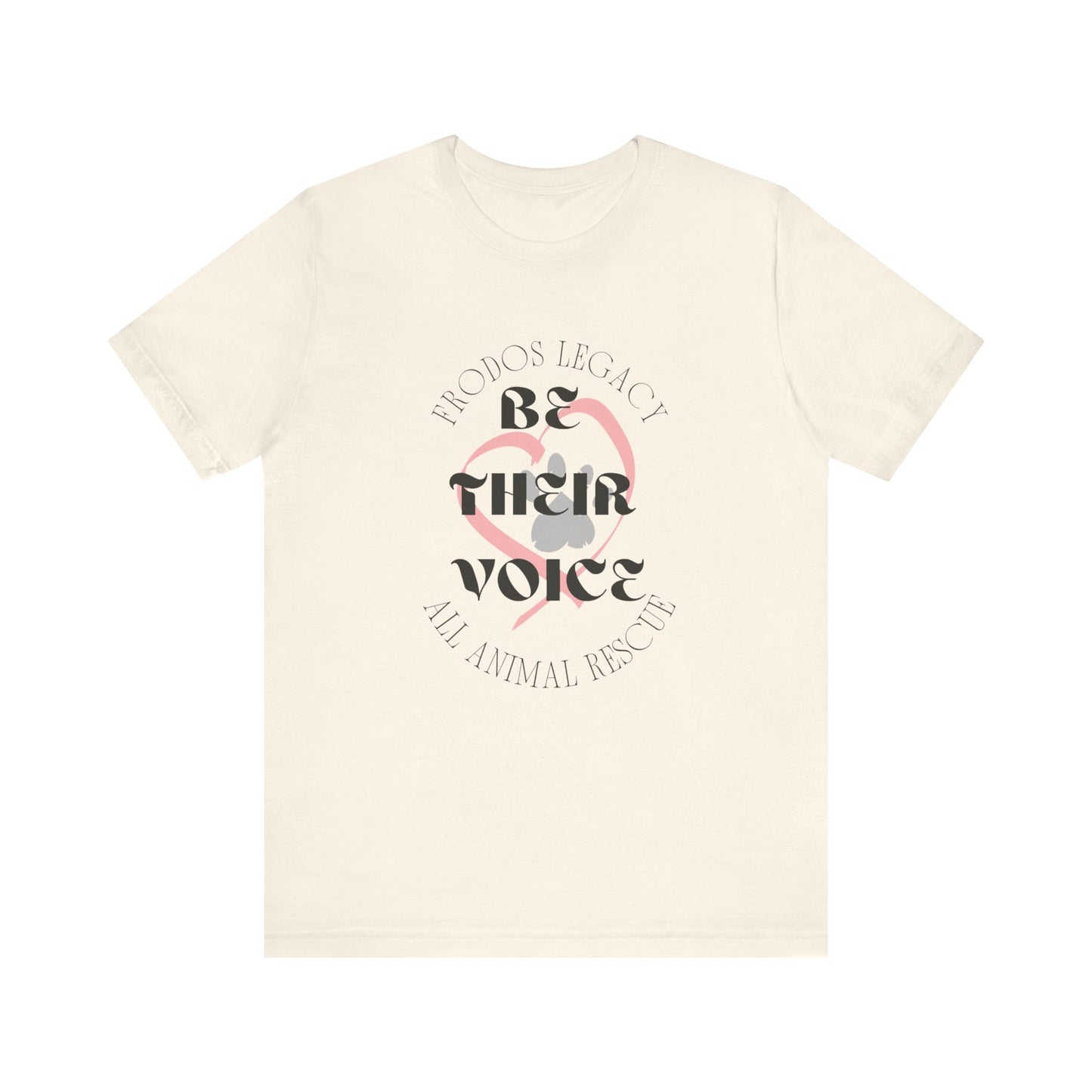 Unisex Animal Rescue Tee, Be Their Voice, Animal Welfare Shirt, Eco-Friendly Fashion, Thoughtful Gift for Animal Lovers