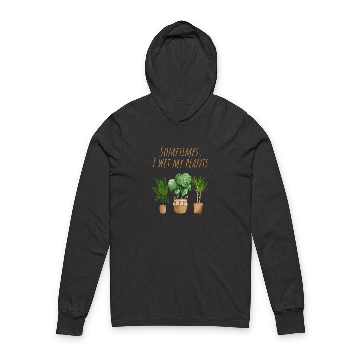 Plant Lover's Unisex Hooded Long Sleeve Tee, Perfect Gift for Gardeners, Cozy Everyday Wear, Plant Enthusiast Apparel, Sustainable Fashion