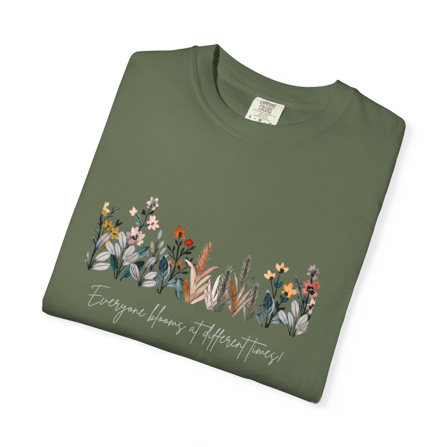 Floral Garden Unisex T-shirt, Botanical Tee, Gift for Nature Lovers, Casual Everyday Wear, Eco-Friendly Fashion, Spring Summer Outfit
