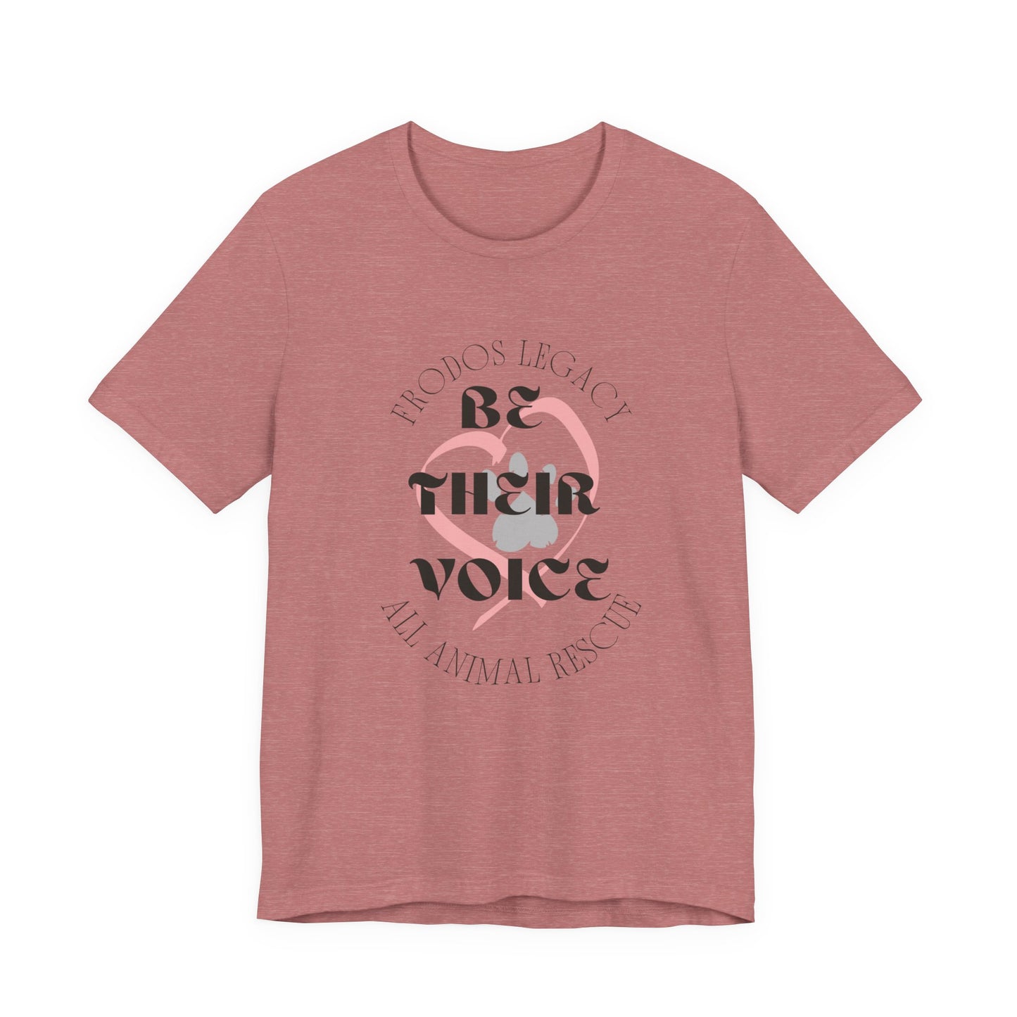 Unisex Animal Rescue Tee, Be Their Voice, Animal Welfare Shirt, Eco-Friendly Fashion, Thoughtful Gift for Animal Lovers