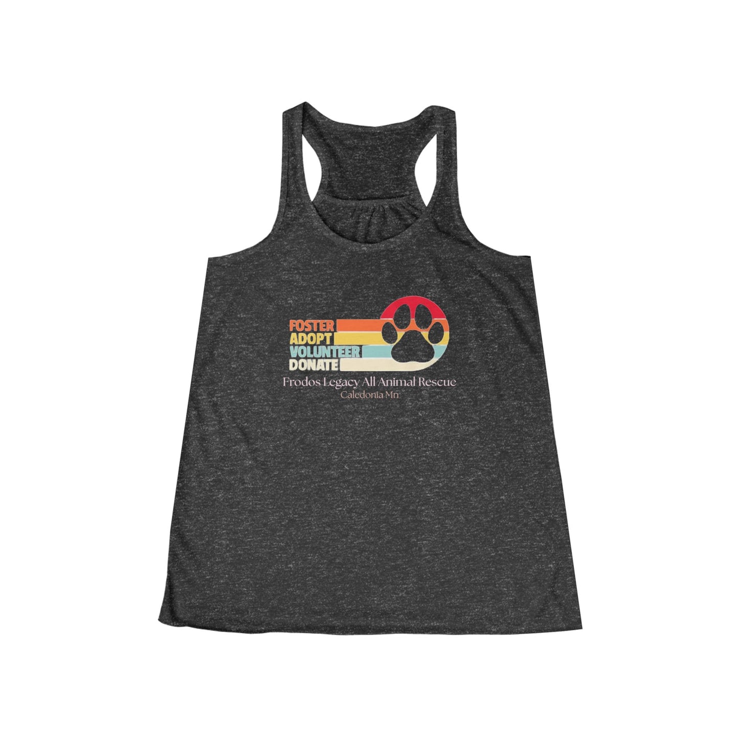 Foster Adopt Volunteer Racerback Tank, Animal Rescue Apparel, Gifts for Dog Lovers, Cute Summer Top, Support Animal Welfare