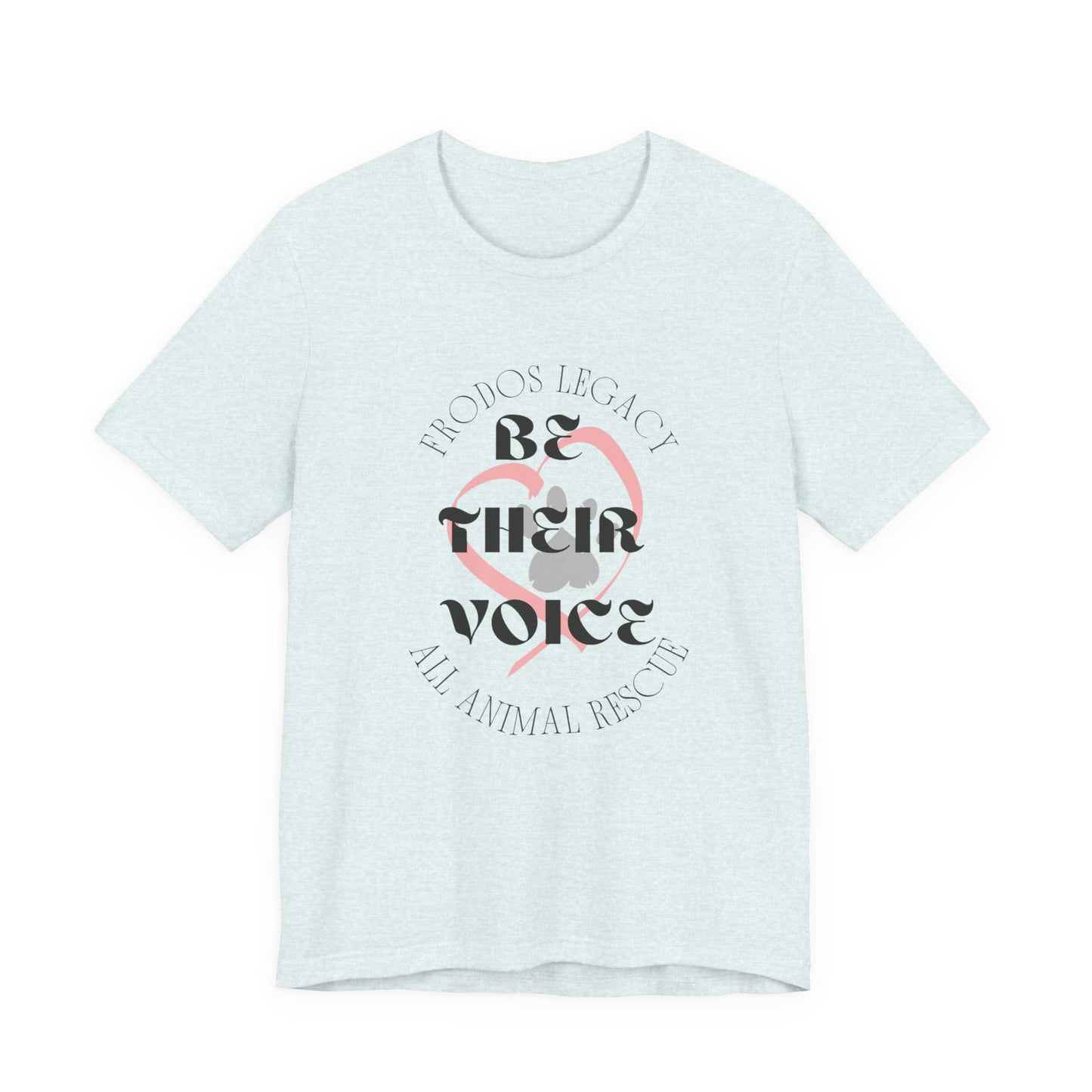 Unisex Animal Rescue Tee, Be Their Voice, Animal Welfare Shirt, Eco-Friendly Fashion, Thoughtful Gift for Animal Lovers