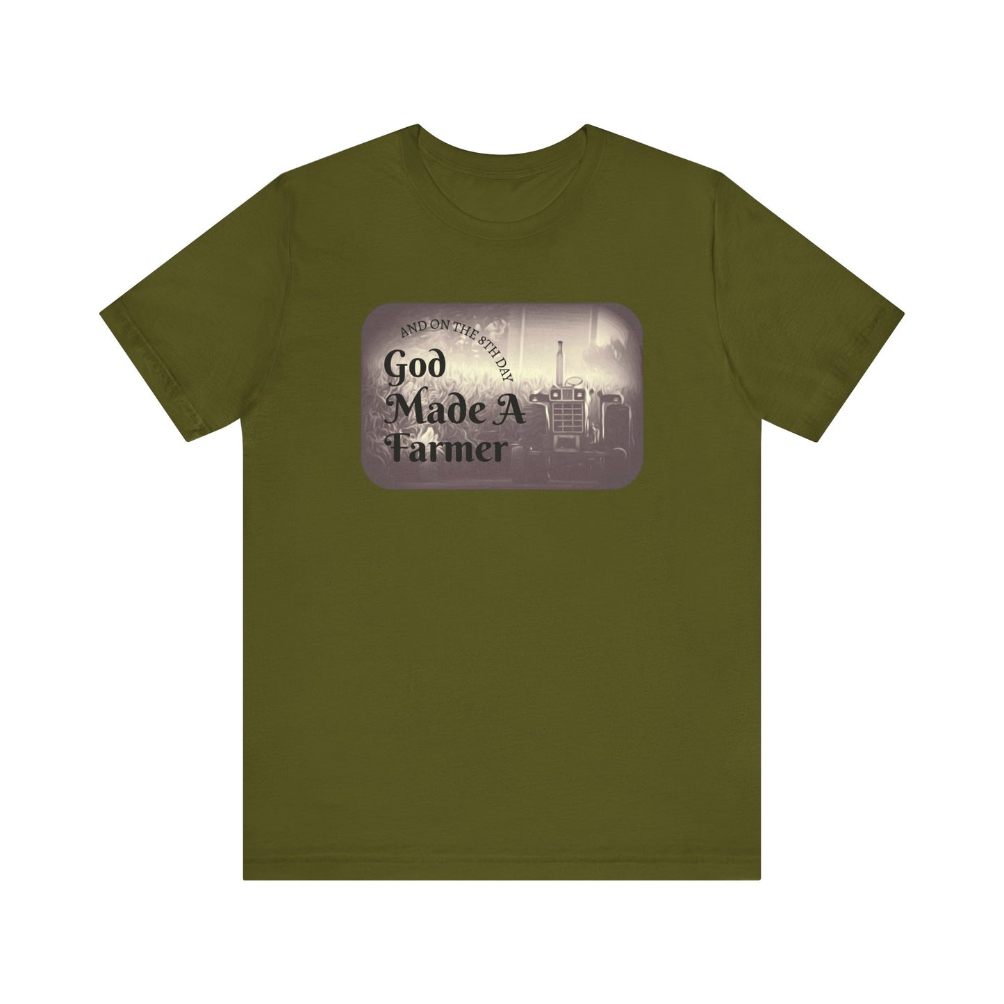 God Made a Farmer Tee, Unisex Jersey Tee, Gift for Farmers, Country Lifestyle Shirt, Inspirational Quote T-Shirt, Farm Life Apparel