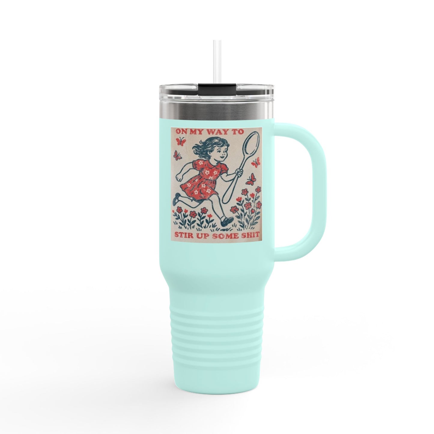 Vintage-Inspired Insulated Travel Mug, 40oz - Perfect for Coffee Lovers, Outdoor Adventures, and Unique Gifts, Water Bottle, [...]