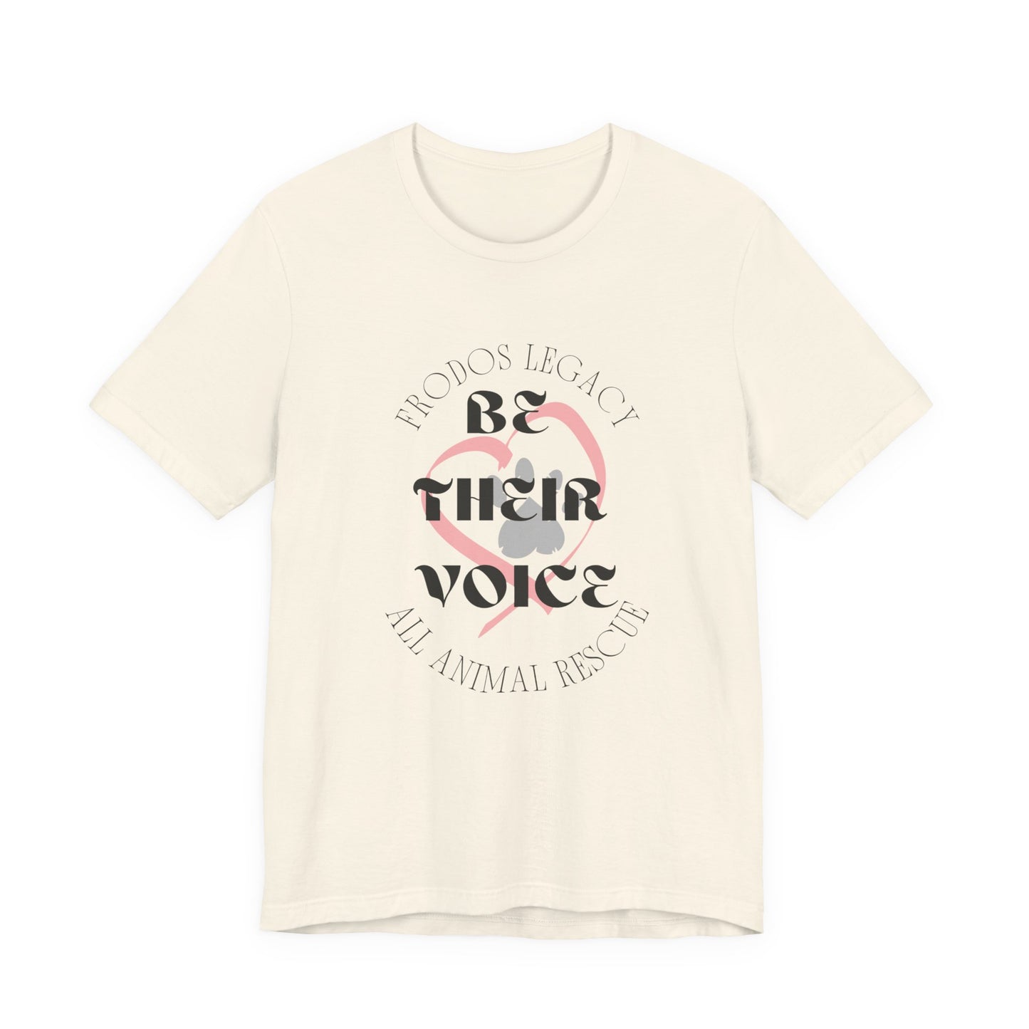 Unisex Animal Rescue Tee, Be Their Voice, Animal Welfare Shirt, Eco-Friendly Fashion, Thoughtful Gift for Animal Lovers