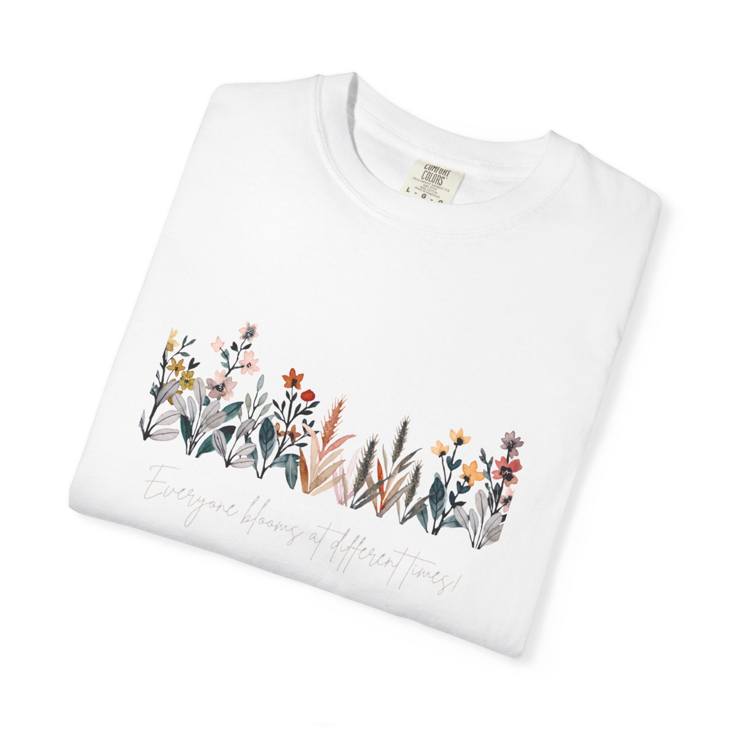 Floral Garden Unisex T-shirt, Botanical Tee, Gift for Nature Lovers, Casual Everyday Wear, Eco-Friendly Fashion, Spring Summer Outfit