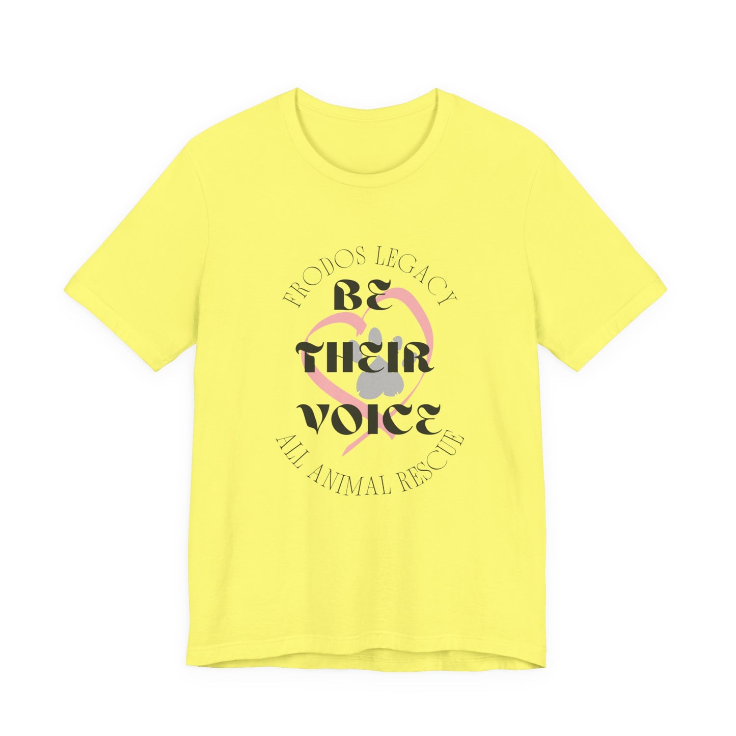 Unisex Animal Rescue Tee, Be Their Voice, Animal Welfare Shirt, Eco-Friendly Fashion, Thoughtful Gift for Animal Lovers