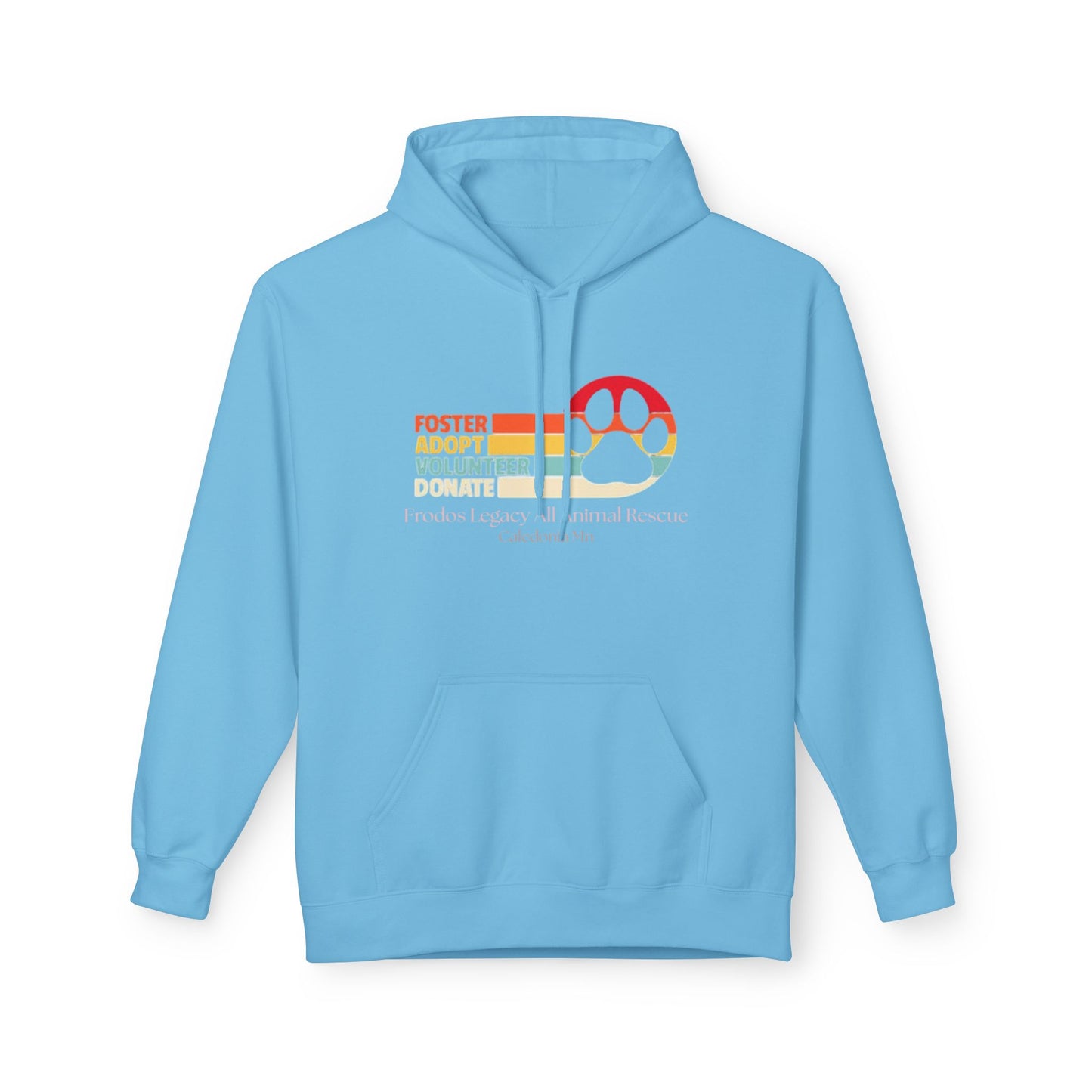 Foster Volunteer Hoodie, Cozy Fleece Sweatshirt for Animal Lovers, Pet Adoption Support, Gift for Volunteers, Fundraiser Apparel