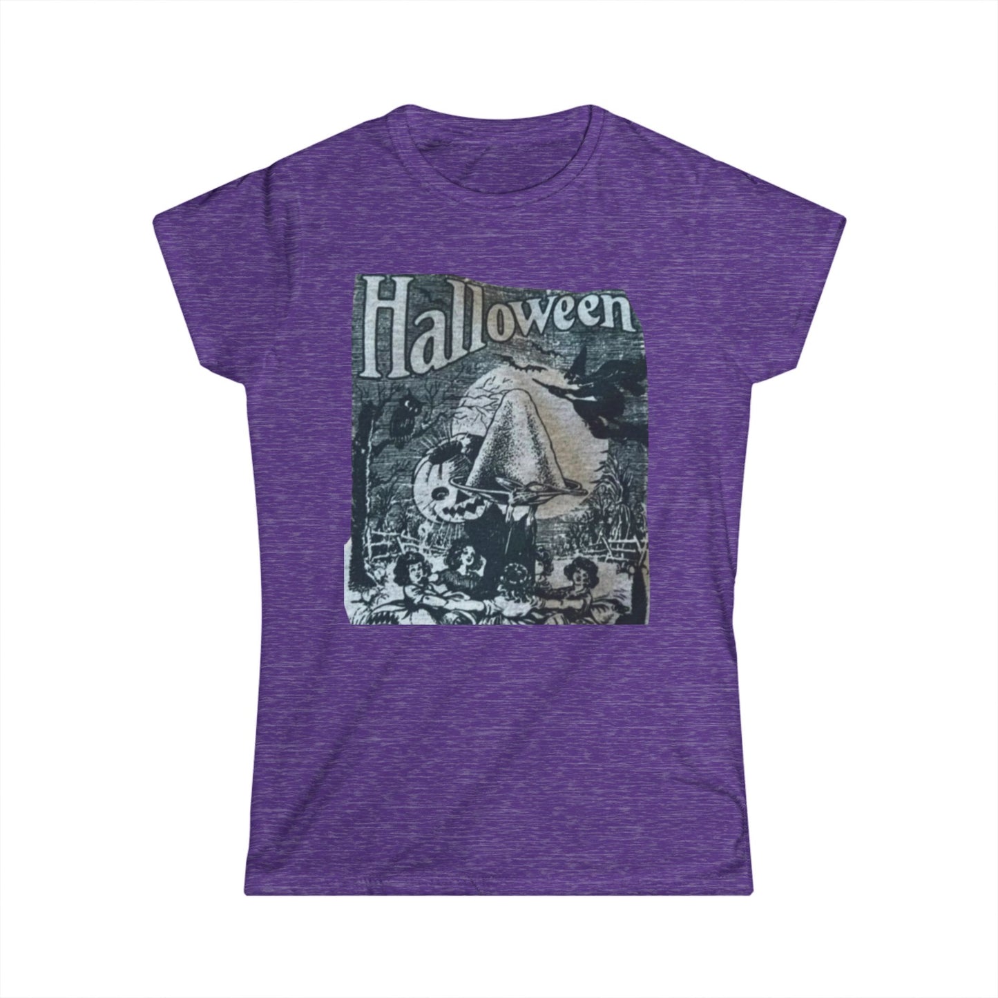 Halloween Vintage Women's Softstyle Tee, Spooky Shirt, Fall Fashion, Halloween Costume, October Celebration, Gifts for Her