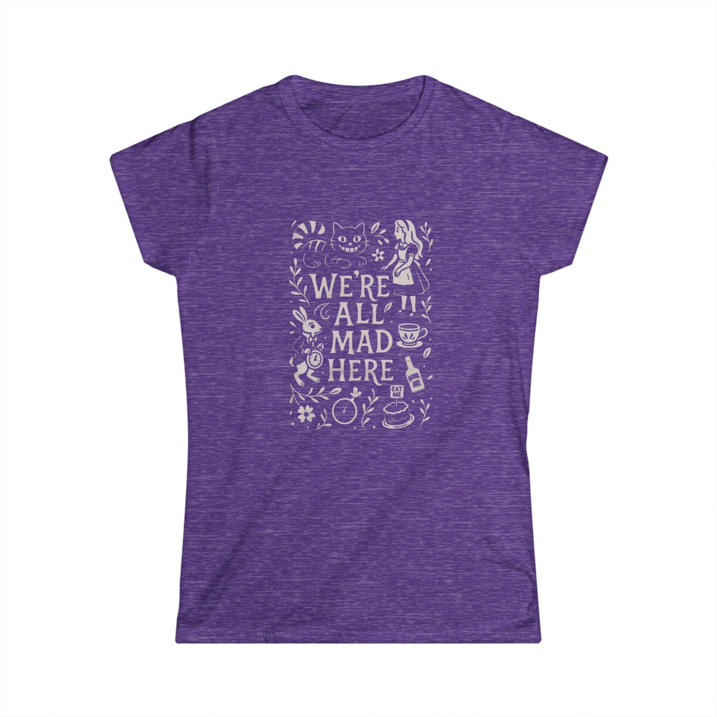 Women's Mad Hatter Tee - Whimsical Design, Perfect for Tea Parties, Casual Wear, Gifts for Alice in Wonderland Fans
