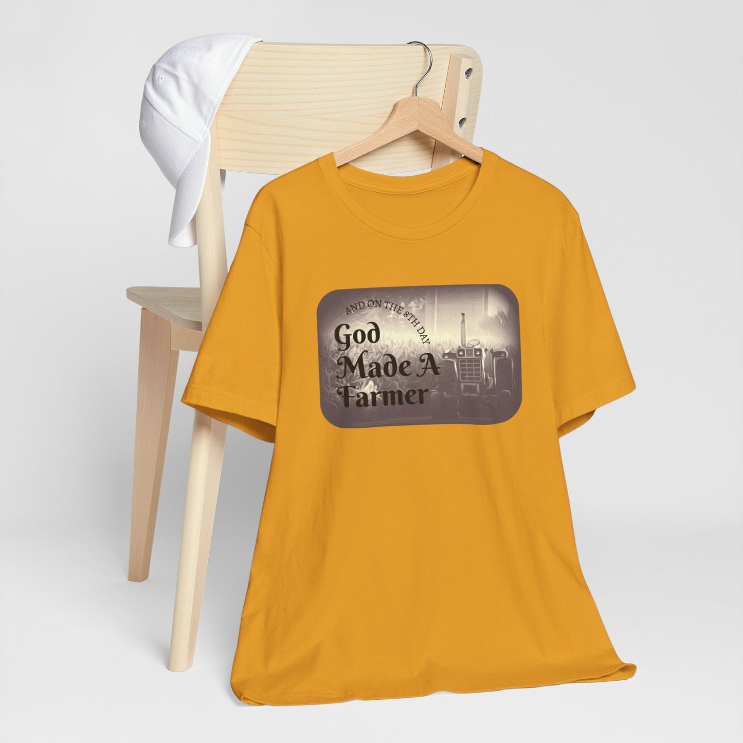 God Made a Farmer Tee, Unisex Jersey Tee, Gift for Farmers, Country Lifestyle Shirt, Inspirational Quote T-Shirt, Farm Life Apparel