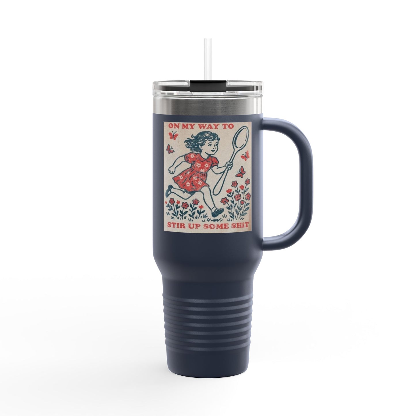 Vintage-Inspired Insulated Travel Mug, 40oz - Perfect for Coffee Lovers, Outdoor Adventures, and Unique Gifts, Water Bottle, [...]