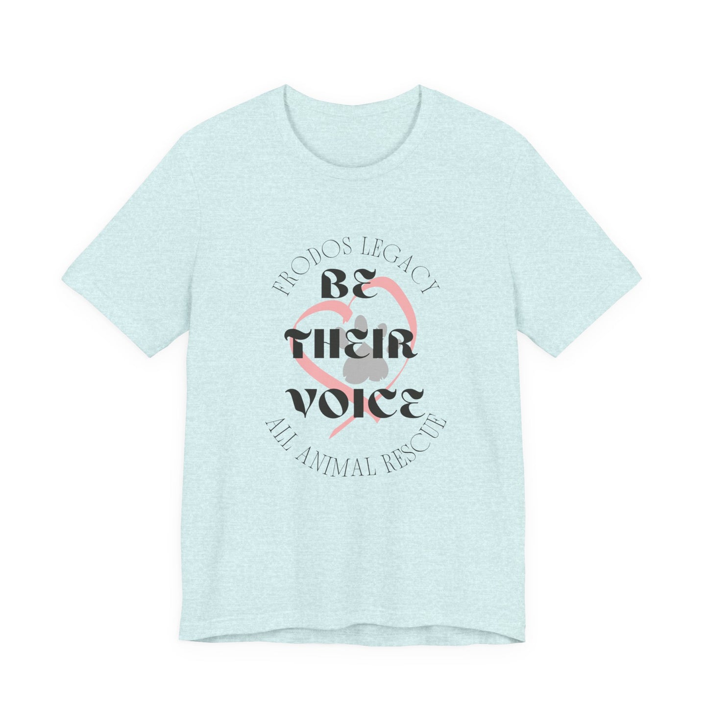 Unisex Animal Rescue Tee, Be Their Voice, Animal Welfare Shirt, Eco-Friendly Fashion, Thoughtful Gift for Animal Lovers